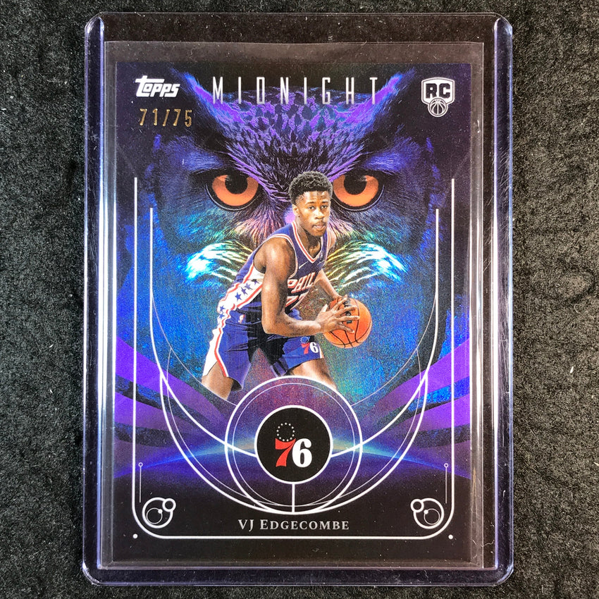 2025-26 Topps Midnight VJ EDGECOMBE Night Owls Rookie Dusk 71/75 #18