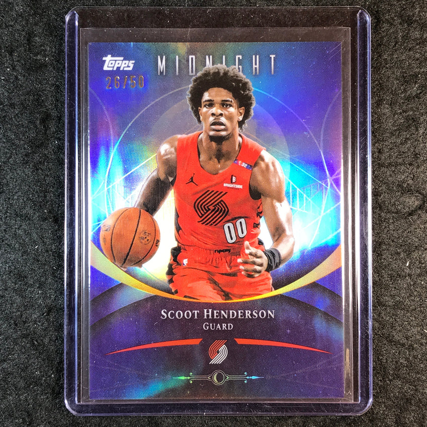 2025-26 Topps Midnight SCOOT HENDERSON Base Summer Solstice 26/50 #53
