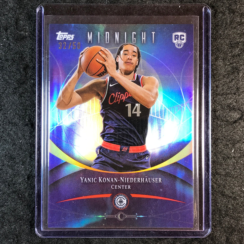 2025-26 Topps Midnight YANIC KONAN-NIEDERHAUSER Rookie Base Summer 32/50 #90