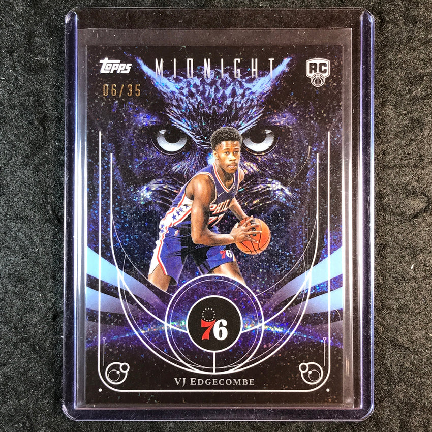 2025-26 Topps Midnight VJ EDGECOMBE Night Owls Rookie Winter Solstice 6/35 #18