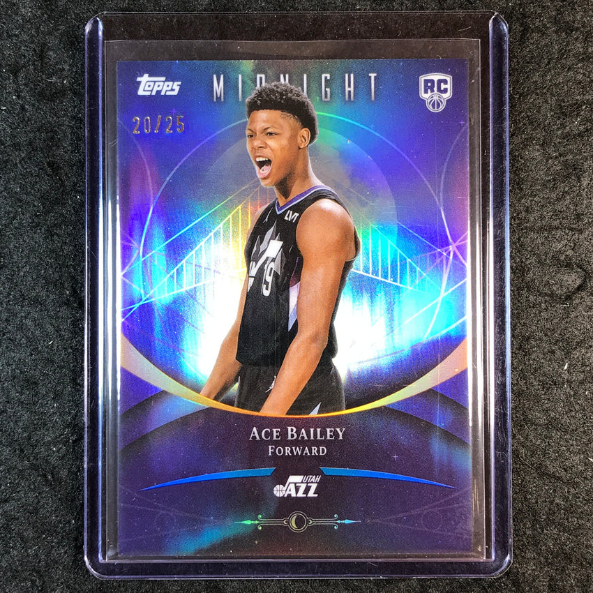 2025-26 Topps Midnight ACE BAILEY Rookie Base Moonrise 20/25 #65