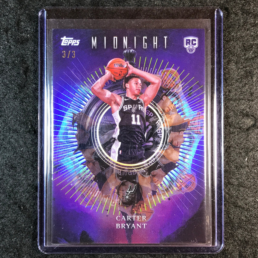 2025-26 Topps Midnight CARTER BRYANT Insomnia Rookie Witching Hour 3/3 #20