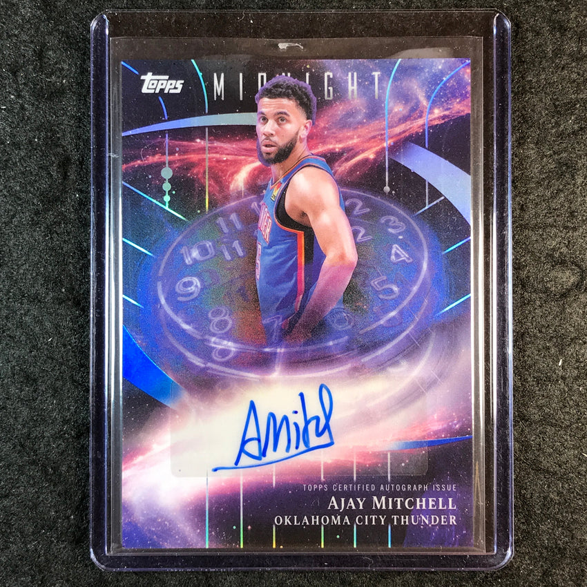 2025-26 Topps Midnight AJAY MITCHELL Stroke of Midnight Auto #AM