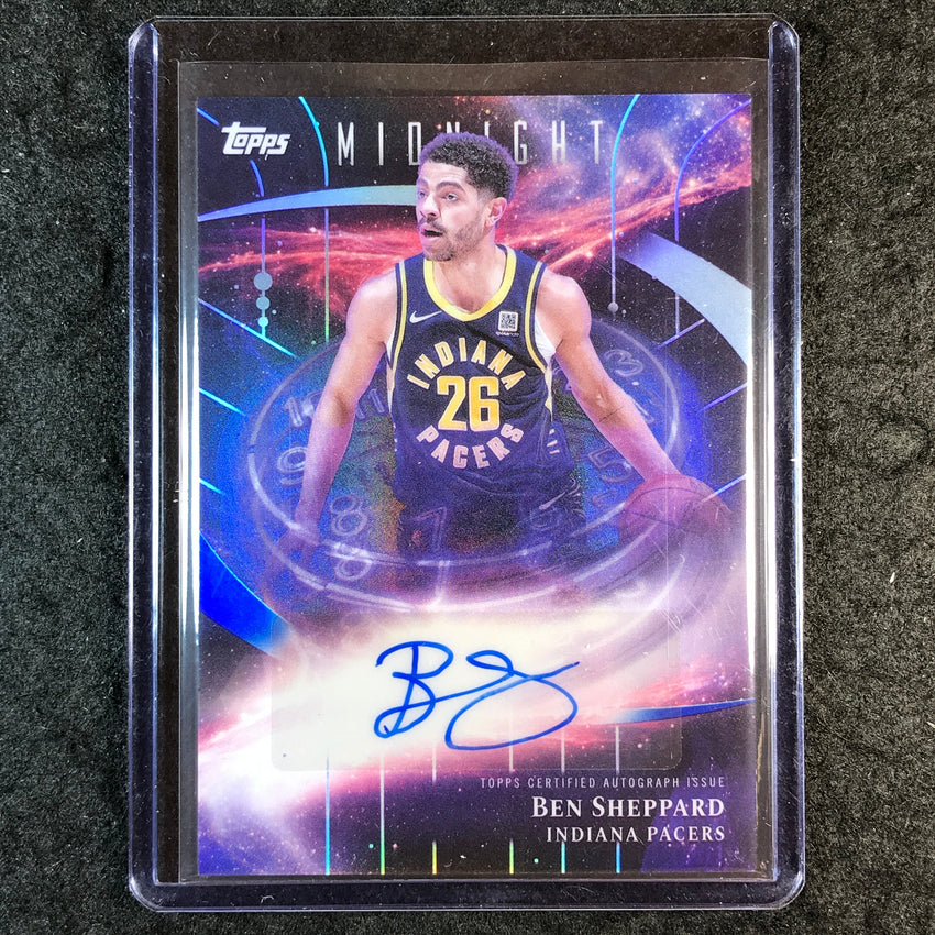 2025-26 Topps Midnight BEN SHEPPARD Stroke of Midnight Auto #BS