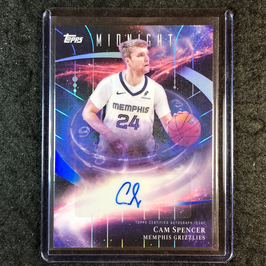 2025-26 Topps Midnight CAM SPENCER Stroke of Midnight Auto #CS