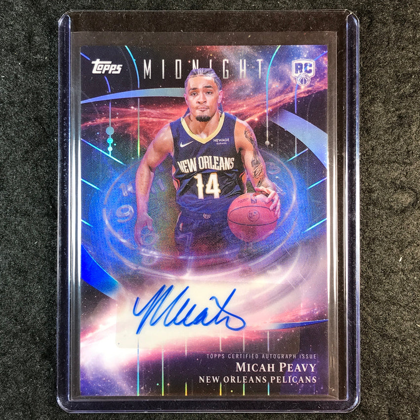 2025-26 Topps Midnight MICAH PEAVY Stroke of Midnight Rookie Auto #MP