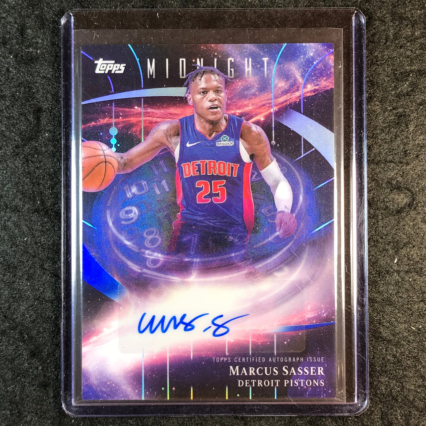 2025-26 Topps Midnight MARCUS SASSER Stroke of Midnight Auto #MS