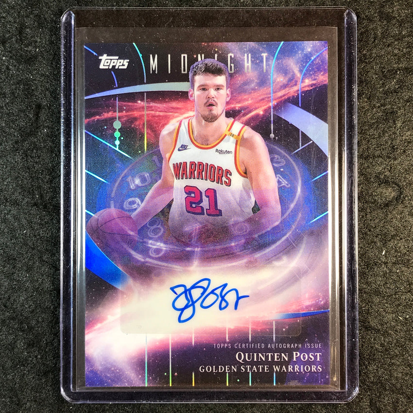 2025-26 Topps Midnight QUINTEN POST Stroke of Midnight Auto #QP