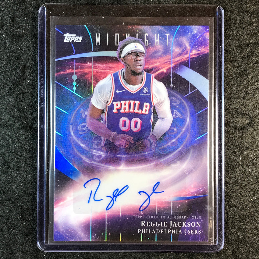 2025-26 Topps Midnight REGGIE JACKSON Stroke of Midnight Auto #RJ