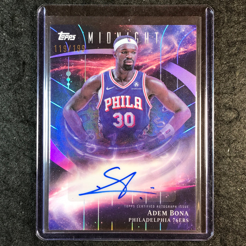 2025-26 Topps Midnight ADEM BONA Stroke of Midnight Auto Twilight 119/199