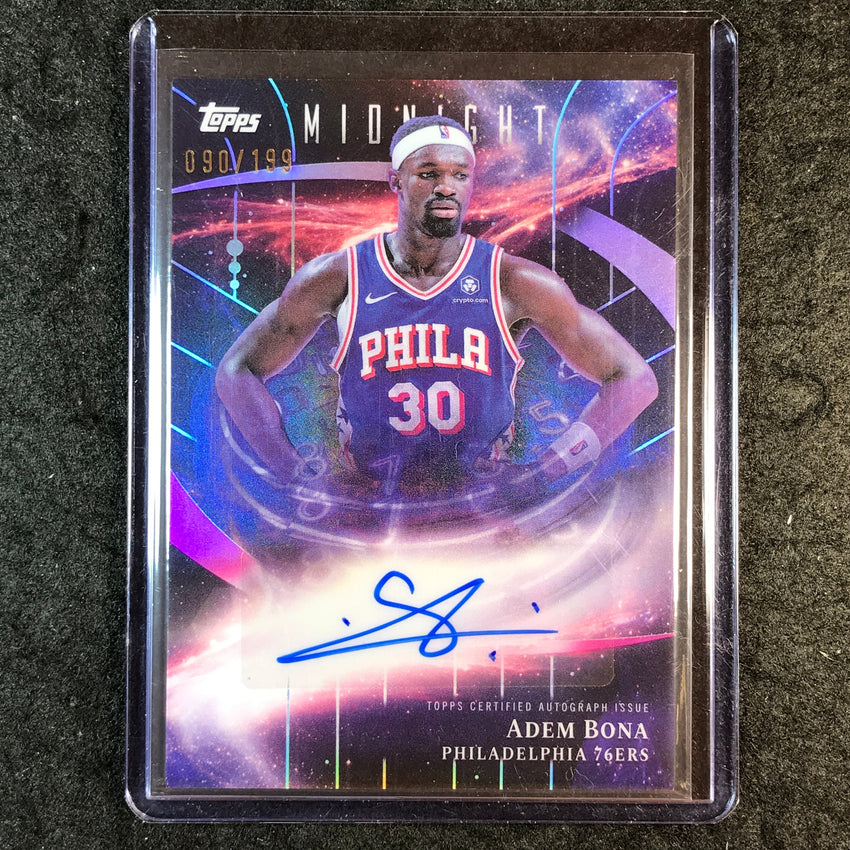 2025-26 Topps Midnight ADEM BONA Stroke of Midnight Auto Twilight 90/199
