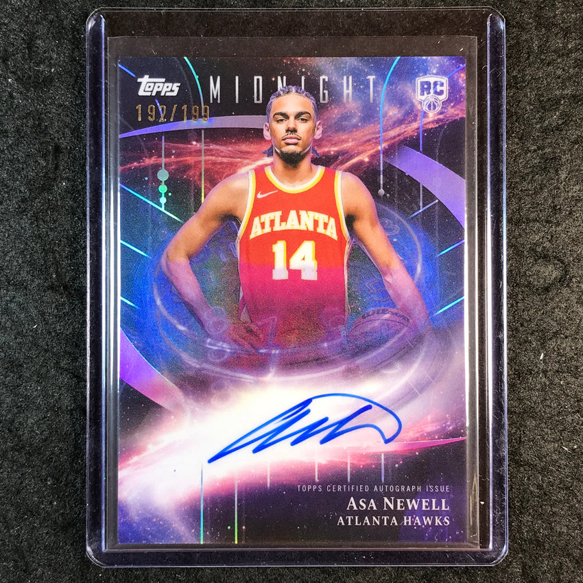 2025-26 Topps Midnight ASA NEWELL Stroke of Midnight Rookie Auto 192/199