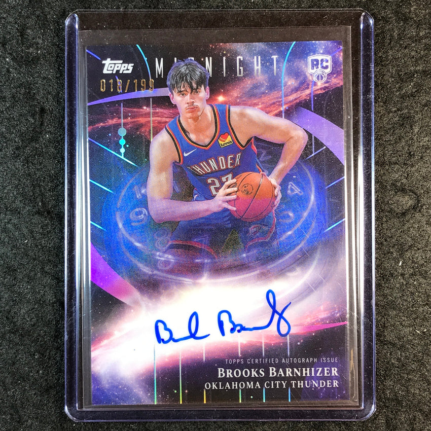 2025-26 Topps Midnight BROOKS BARNHIZER Stroke of Midnight Rookie Auto 18/199