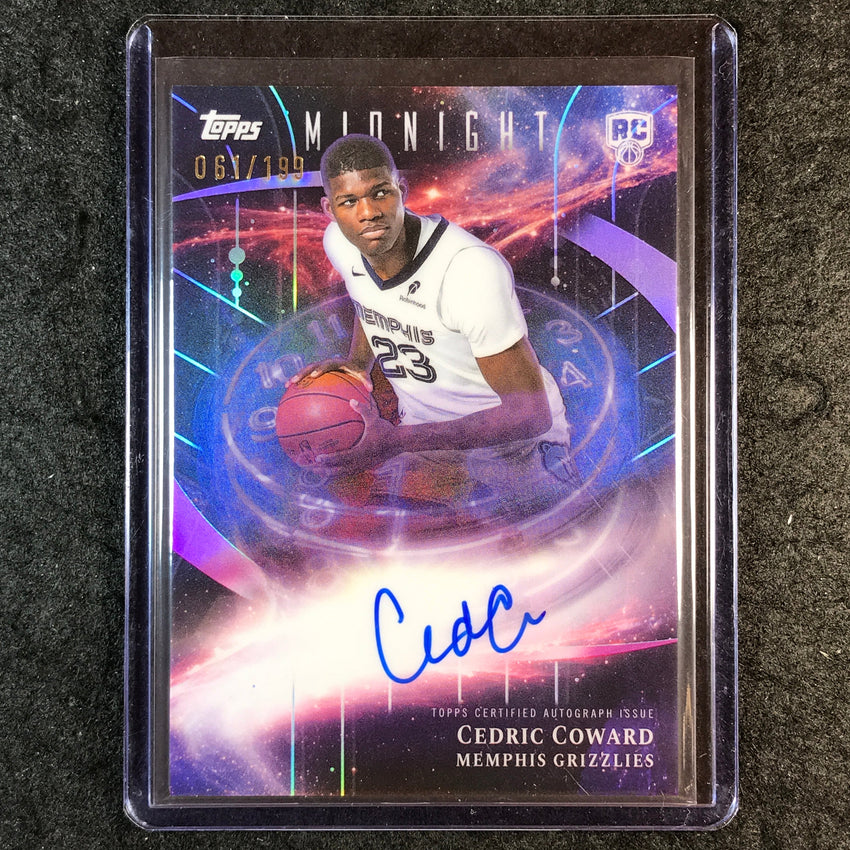 2025-26 Topps Midnight CEDRIC COWARD Stroke of Midnight Rookie Auto 61/199