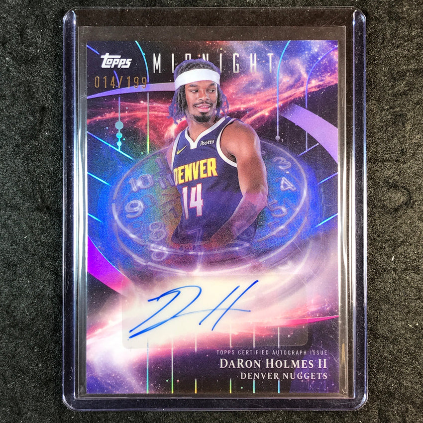 2025-26 Topps Midnight DARON HOLMES II Stroke of Midnight Auto Twilight 14/199