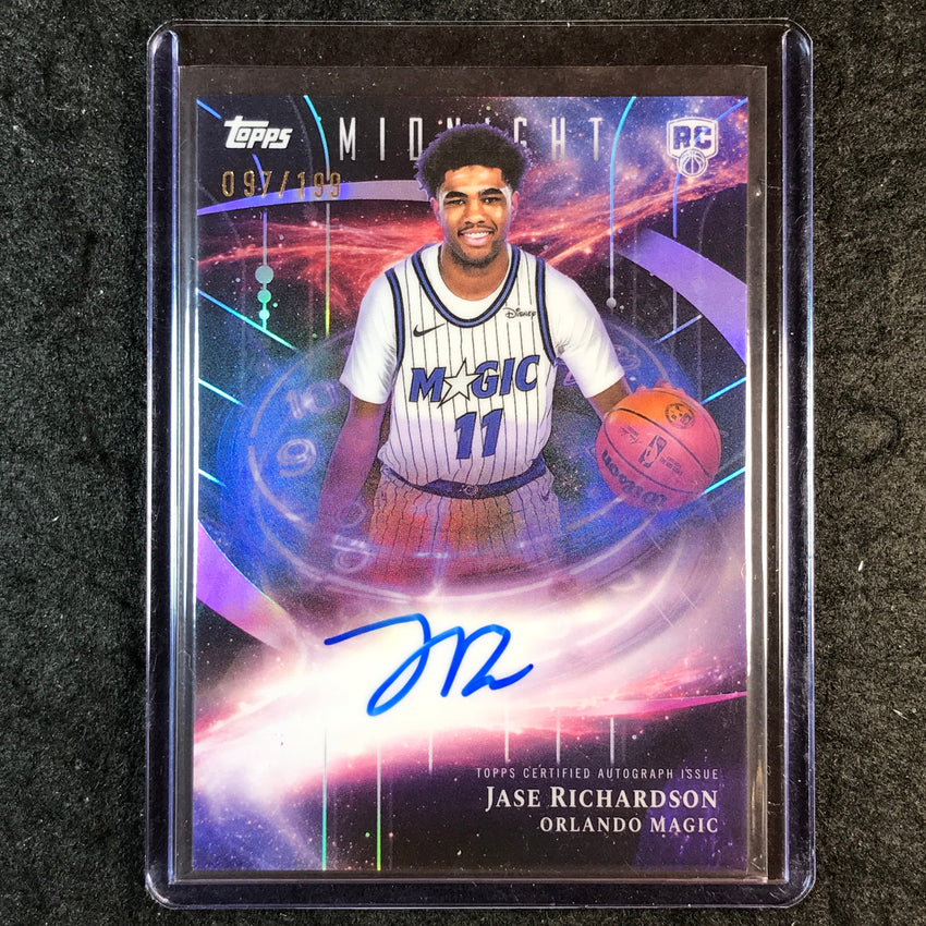 2025-26 Topps Midnight JASE RICHARDSON Stroke of Midnight Rookie Auto 97/199