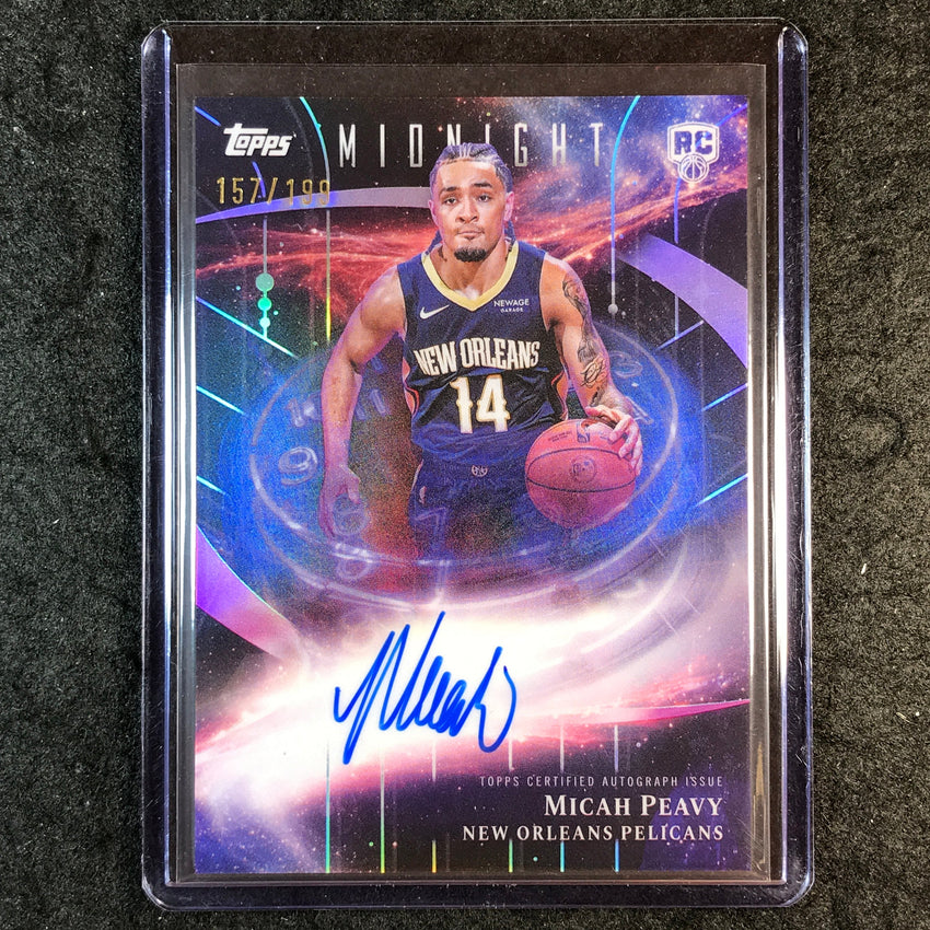 2025-26 Topps Midnight MICAH PEAVY Stroke of Midnight Rookie Auto 157/199