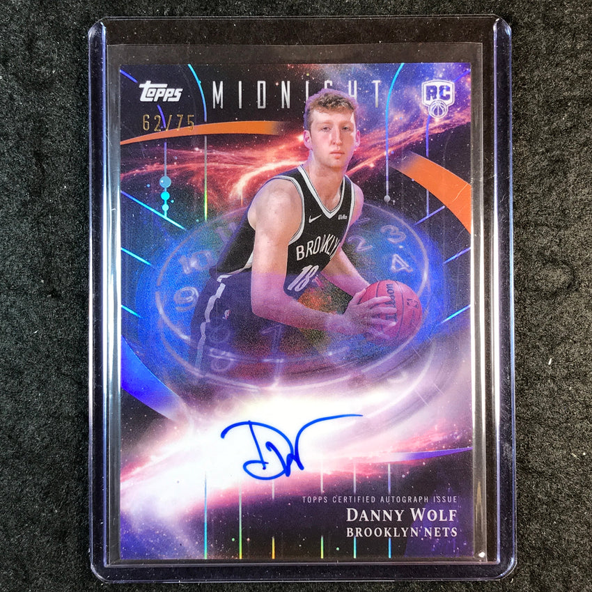 2025-26 Topps Midnight DANNY WOLF Stroke of Midnight Rookie Auto Dusk 62/75