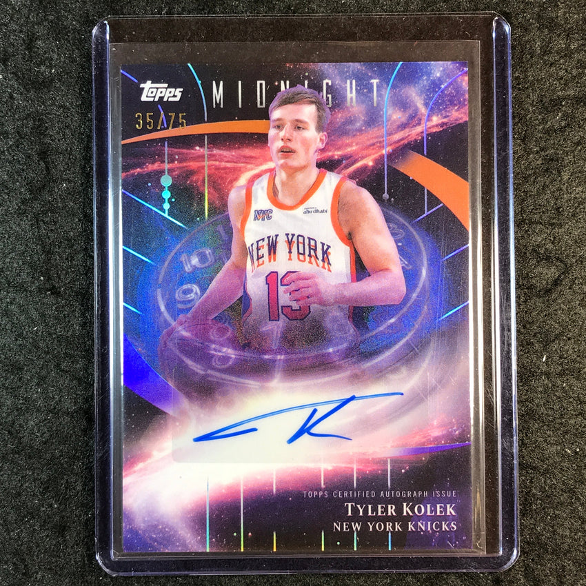 2025-26 Topps Midnight TYLER KOLEK Stroke of Midnight Auto Dusk 35/75