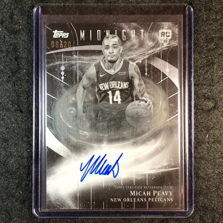 2025-26 Topps Midnight MICAH PEAVY Stroke of Midnight Rookie Auto Equinox 8/20