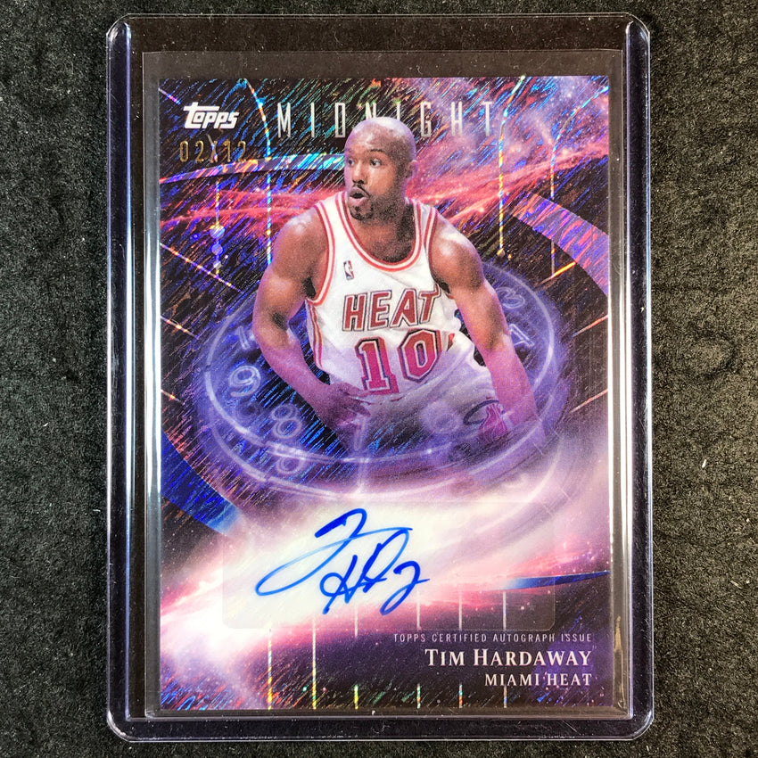 2025-26 Topps Midnight TIM HARDAWAY Stroke of Midnight Auto Midnight 2/12