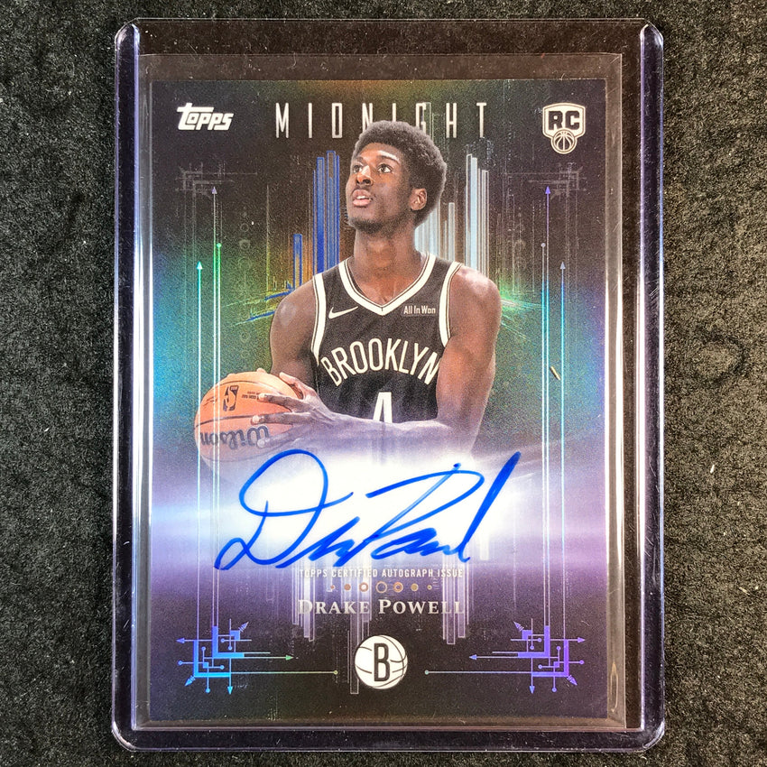 2025-26 Topps Midnight DRAKE POWELL Dark Marks Rookie Auto #DP