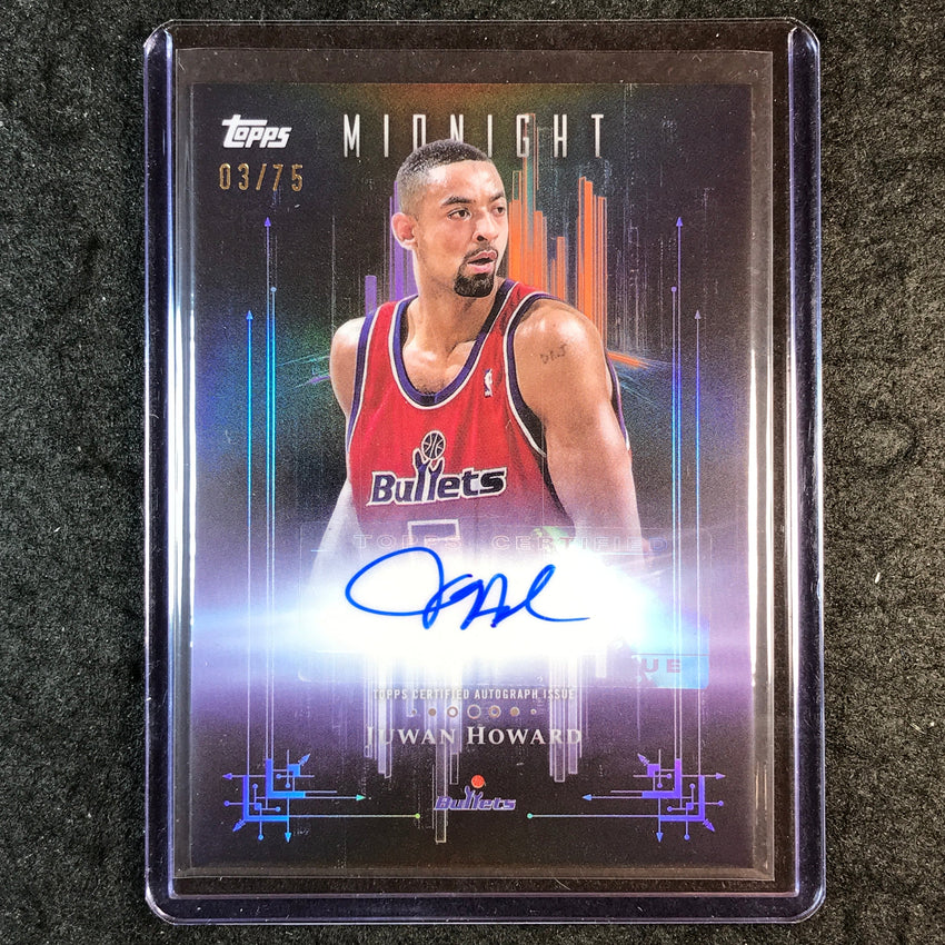 2025-26 Topps Midnight JUWAN HOWARD Dark Marks Auto Dusk 3/75