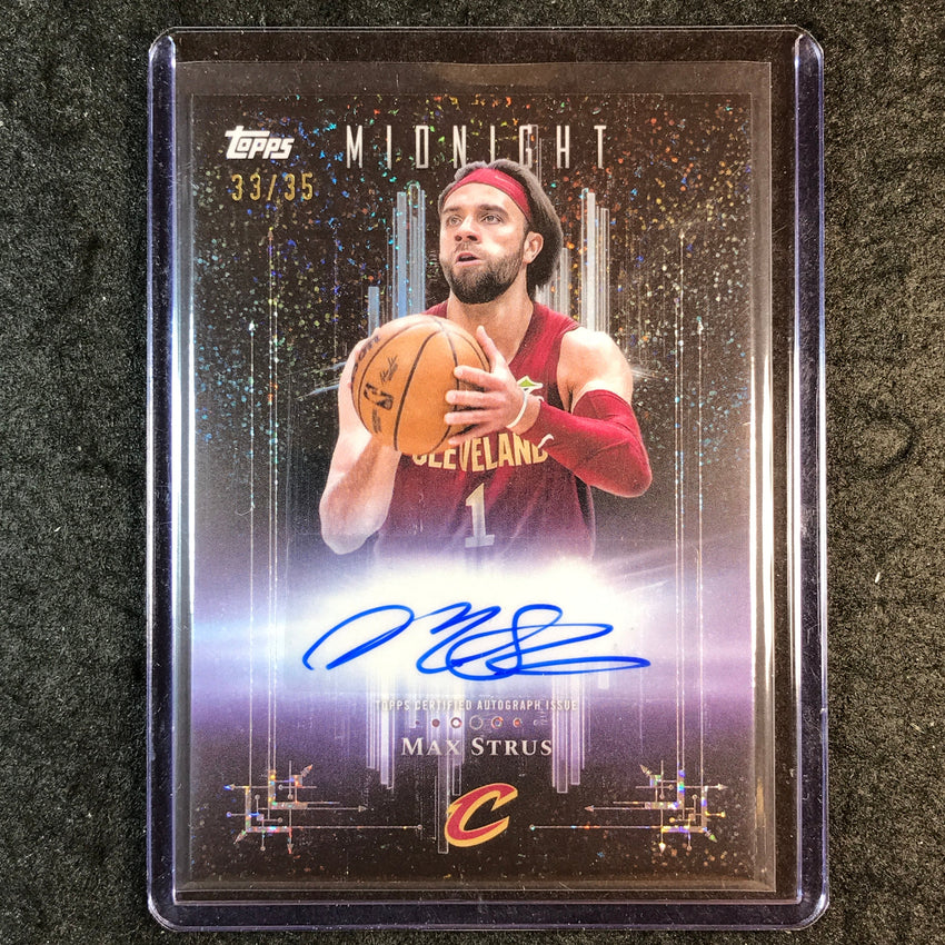 2025-26 Topps Midnight MAX STRUS Dark Marks Auto Winter Solstice 33/35