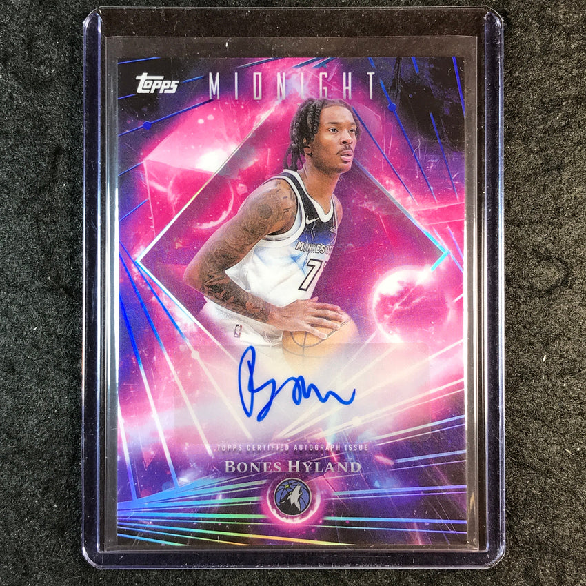 2025-26 Topps Midnight BONES HYLAND Dark Matter Auto #BH