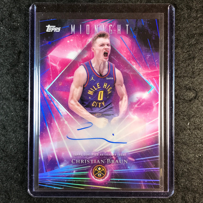 2025-26 Topps Midnight CHRISTIAN BRAUN Dark Matter Auto #CB