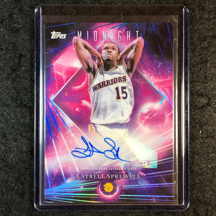 2025-26 Topps Midnight LATRELL SPREWELL Dark Matter Auto #LS