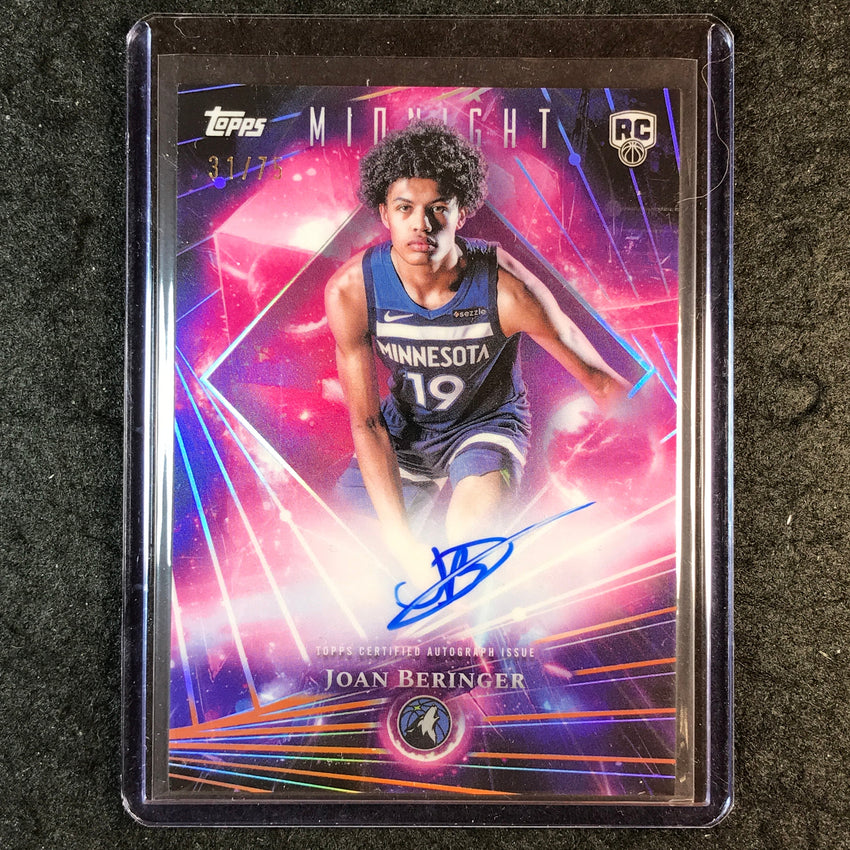 2025-26 Topps Midnight JOAN BERINGER Dark Matter Rookie Auto Dusk 31/75