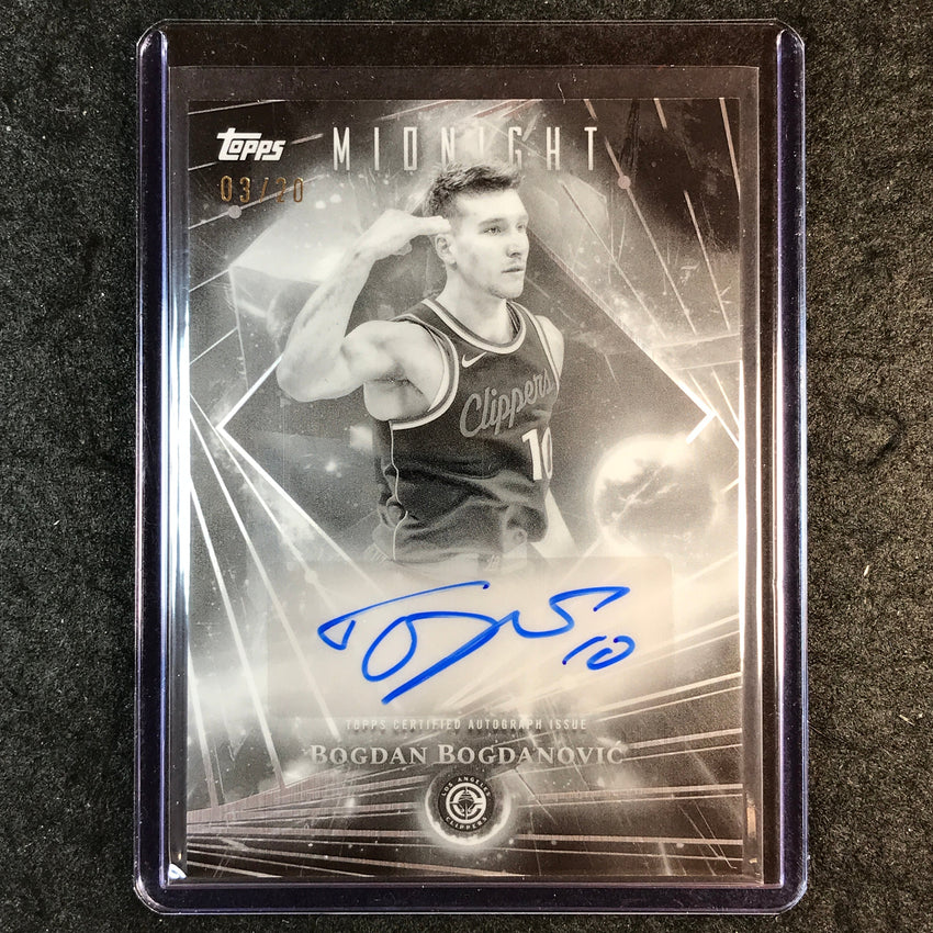 2025-26 Topps Midnight BOGDAN BOGDANOVIC Dark Matter Auto Equinox 3/20