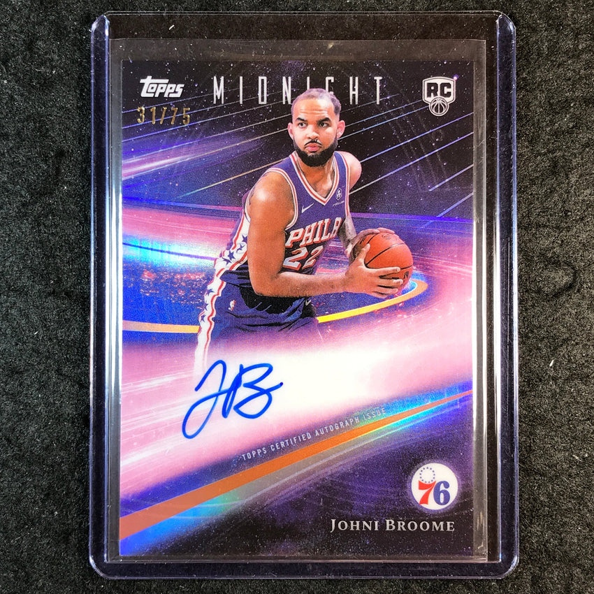 2025-26 Topps Midnight JOHNI BROOME Rookie Horizon Signatures Auto Dusk 31/75