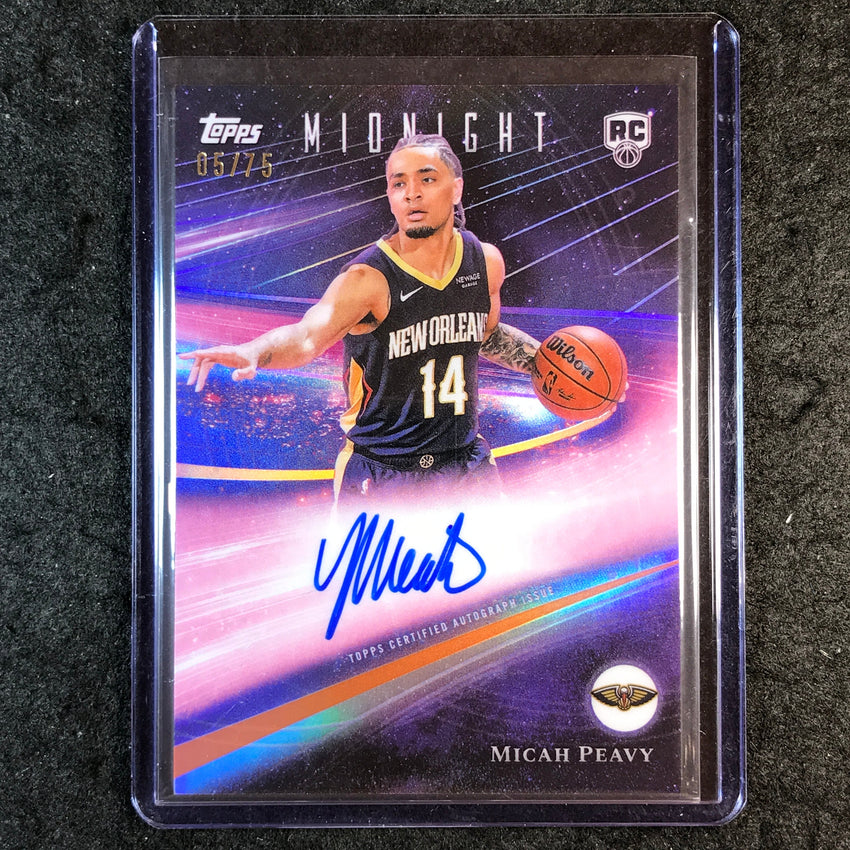 2025-26 Topps Midnight MICAH PEAVY Rookie Horizon Signatures Auto Dusk 5/75