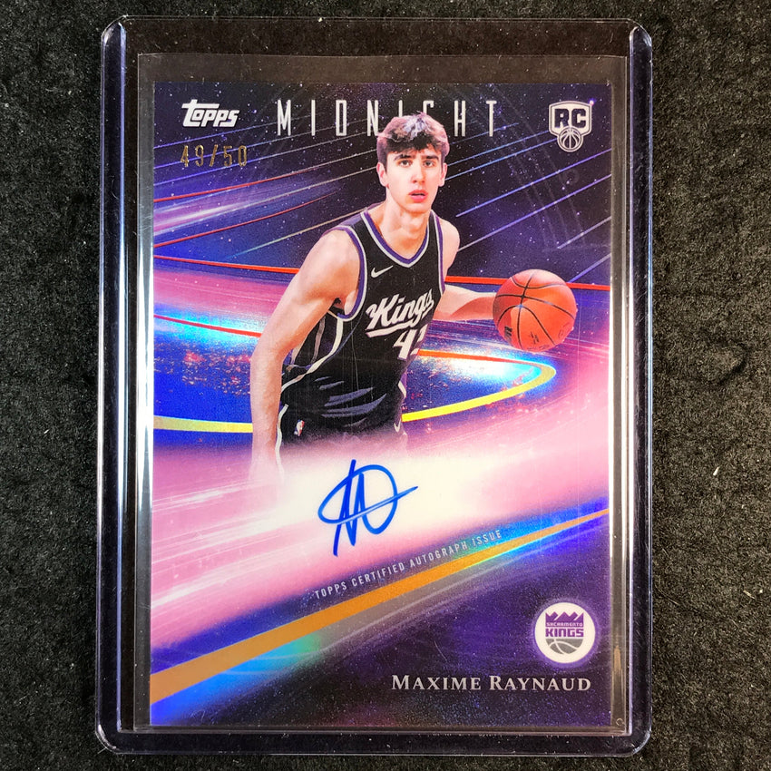 2025-26 Topps Midnight MAXIME RAYNAUD Rookie Horizon Auto Summer Solstice 49/50