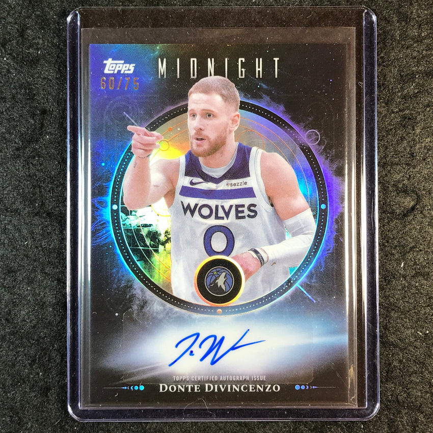 2025-26 Topps Midnight DONTE DIVINCENZO Midnight Oil Marks Auto Dusk 60/75