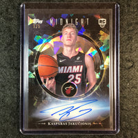 2025-26 Topps Midnight KASPARAS JAKUCIONIS Midnight Oil Rookie Auto Daybreak 1/5