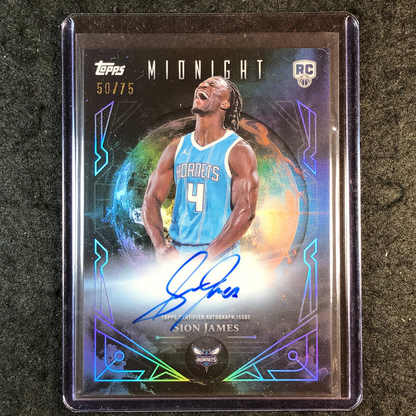 2025-26 Topps Midnight SION JAMES Midnight Suns Rookie Auto Dusk 50/75