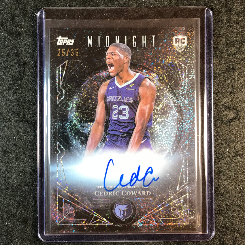 2025-26 Topps Midnight CEDRIC COWARD Midnight Suns Rookie Auto Winter 25/35