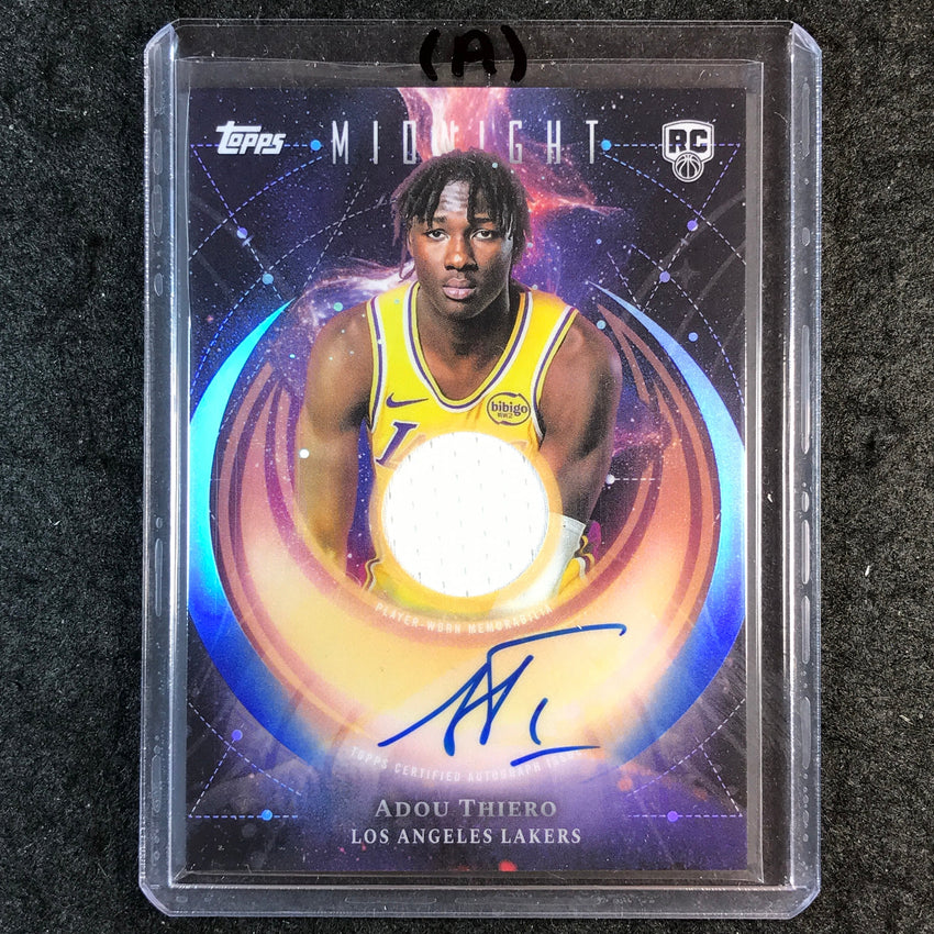 2025-26 Topps Midnight ADOU THIERO Rookie Jersey Auto #AT (A)