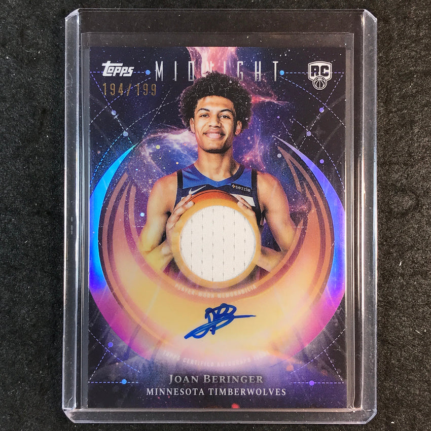 2025-26 Topps Midnight JOAN BERINGER Rookie Jersey Auto Twilight 194/199