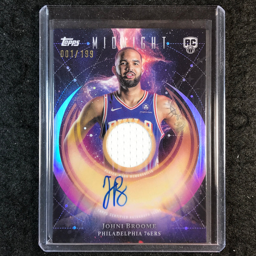 2025-26 Topps Midnight JOHNI BROOME Rookie Jersey Auto Twilight 1/199
