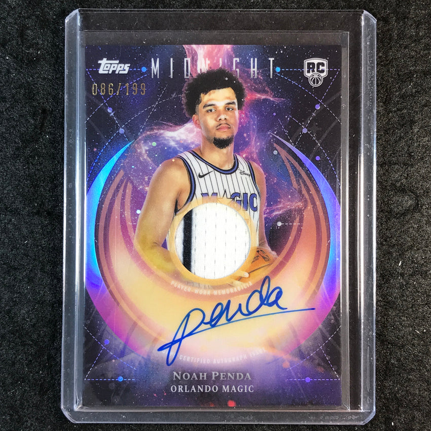 2025-26 Topps Midnight NOAH PENDA Rookie Jersey Auto Twilight 86/199