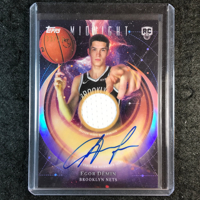 2025-26 Topps Midnight EGOR DEMIN Rookie Jersey Auto Dusk 33/75