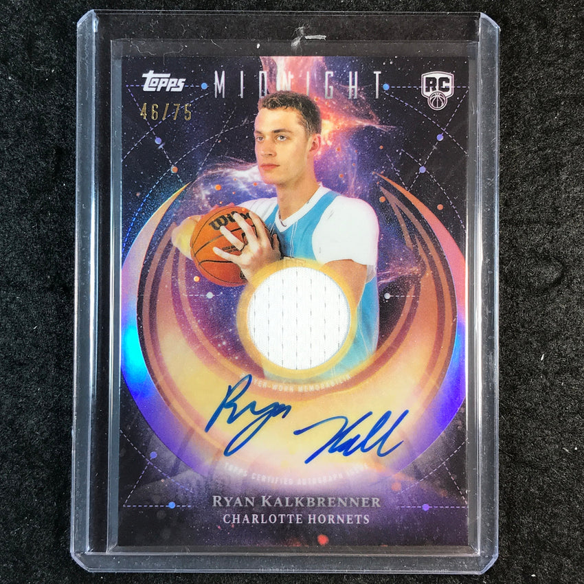 2025-26 Topps Midnight RYAN KALKBRENNER Rookie Jersey Auto Dusk 46/75