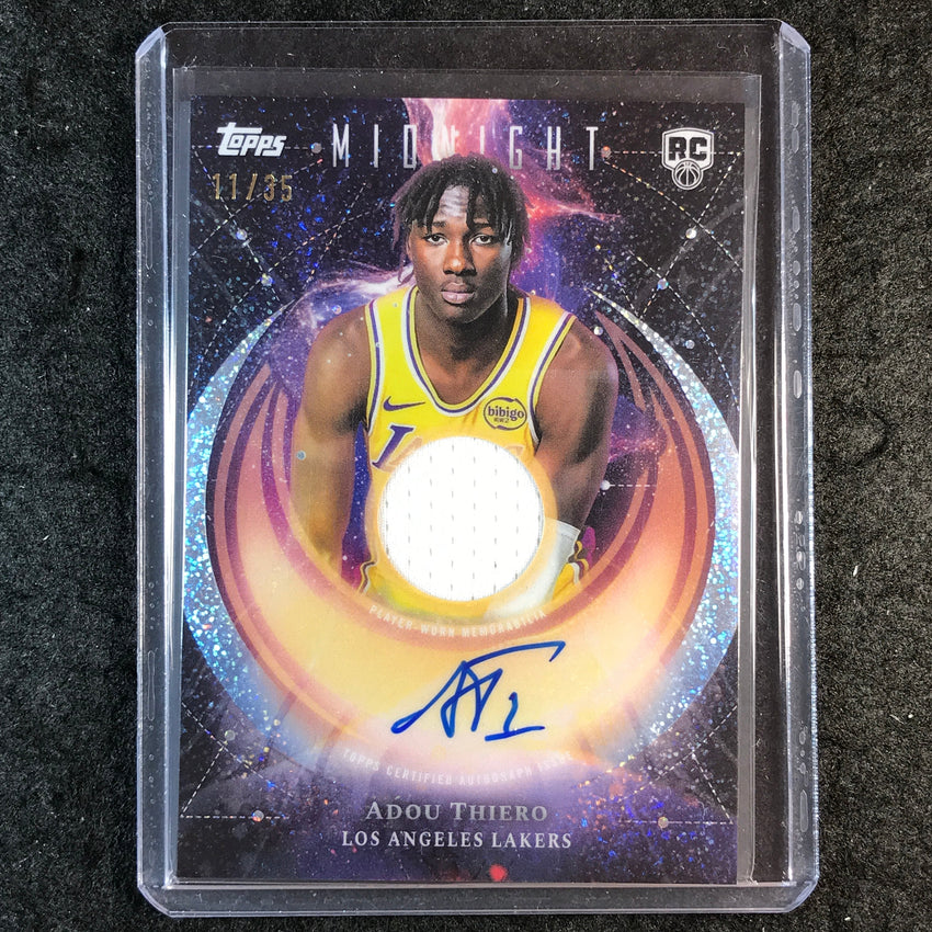 2025-26 Topps Midnight ADOU THIERO Rookie Jersey Auto Winter Solstice 11/35