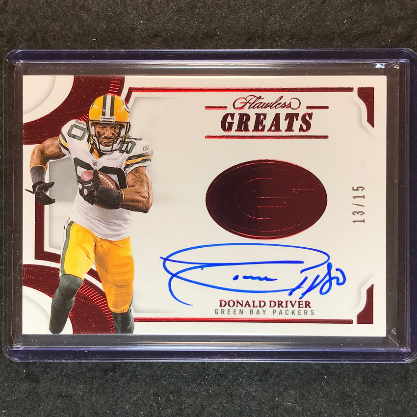 2025 Flawless Football DONALD DRIVER Flawless Greats Auto Ruby 13/15