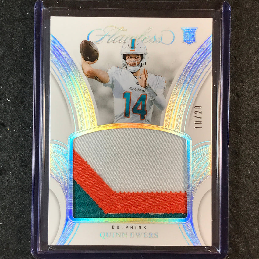 2025 Flawless Football QUINN EWERS Rookie Patches Silver 10/20