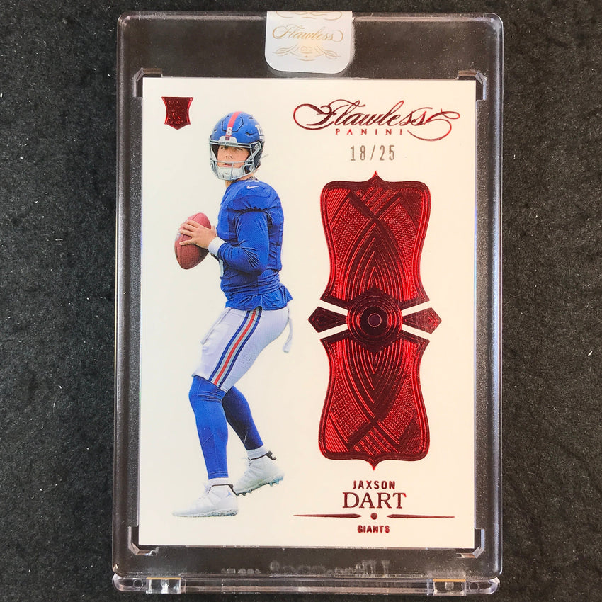 2025 Flawless Football JAXSON DART Rookie Ruby 18/25 #25